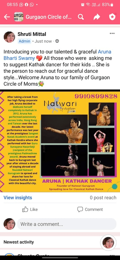 Academy Spotlight: Natwari Kathak Dance Studio